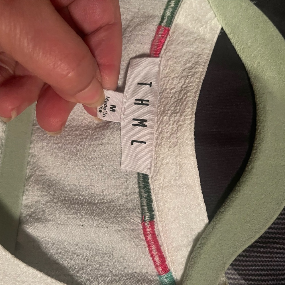 THML White Sleeveless Blouse with Bright Floral Embroidery - Picture 10 of 11